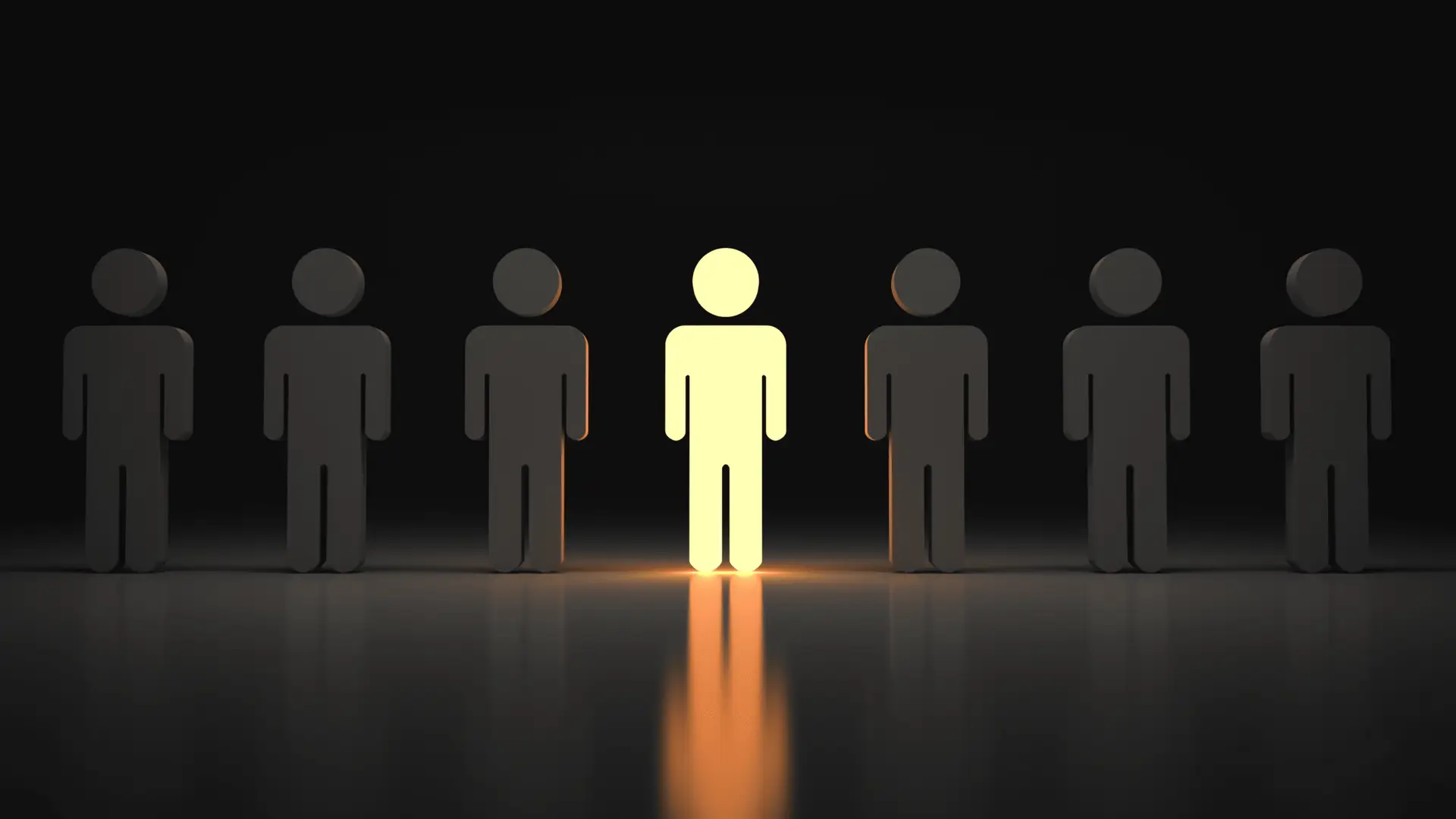 Focused business professional standing still among a blurred moving crowd, symbolising leadership focus, resilience, and clarity during continuous organisational change.